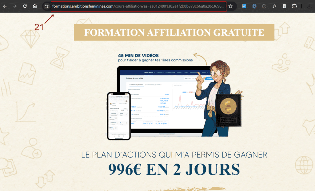 Où trouver votre lien d'affiliation