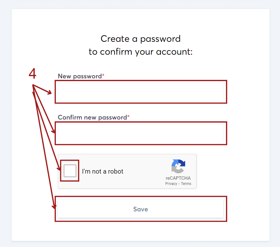 Créer votre mot de passe Systeme.io