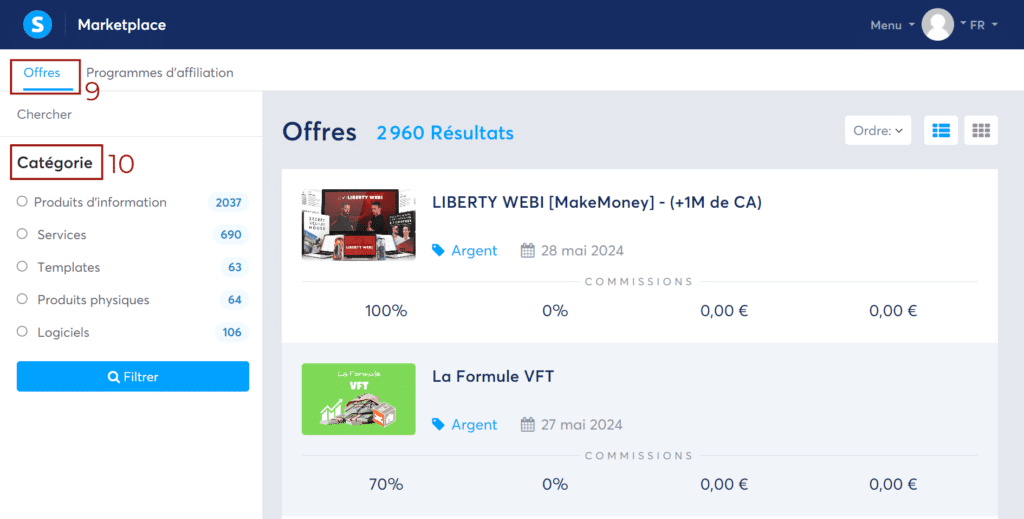 Présentation de la Marketplace de Systeme.io