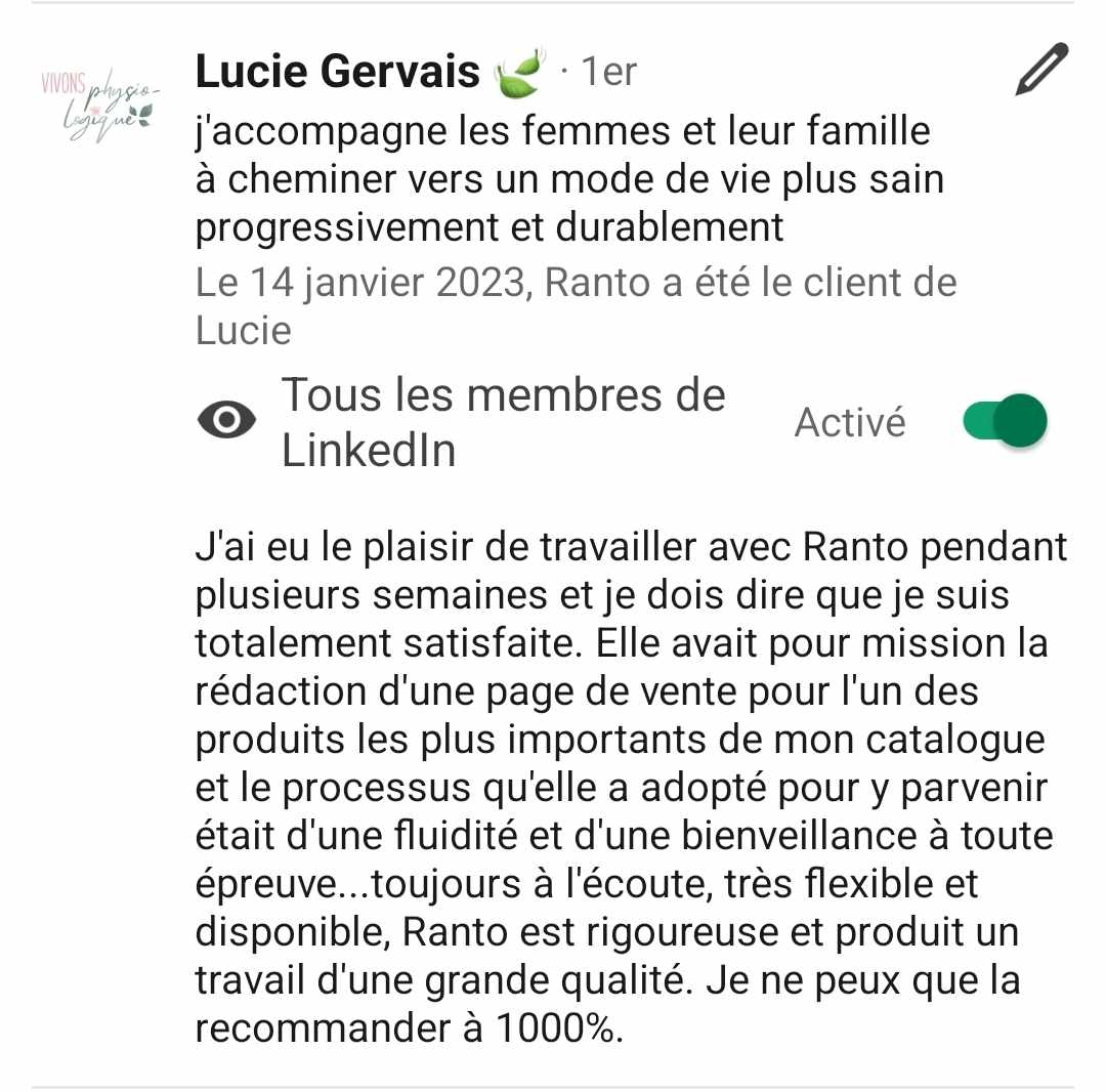 Témoignage client Steves Doupeux