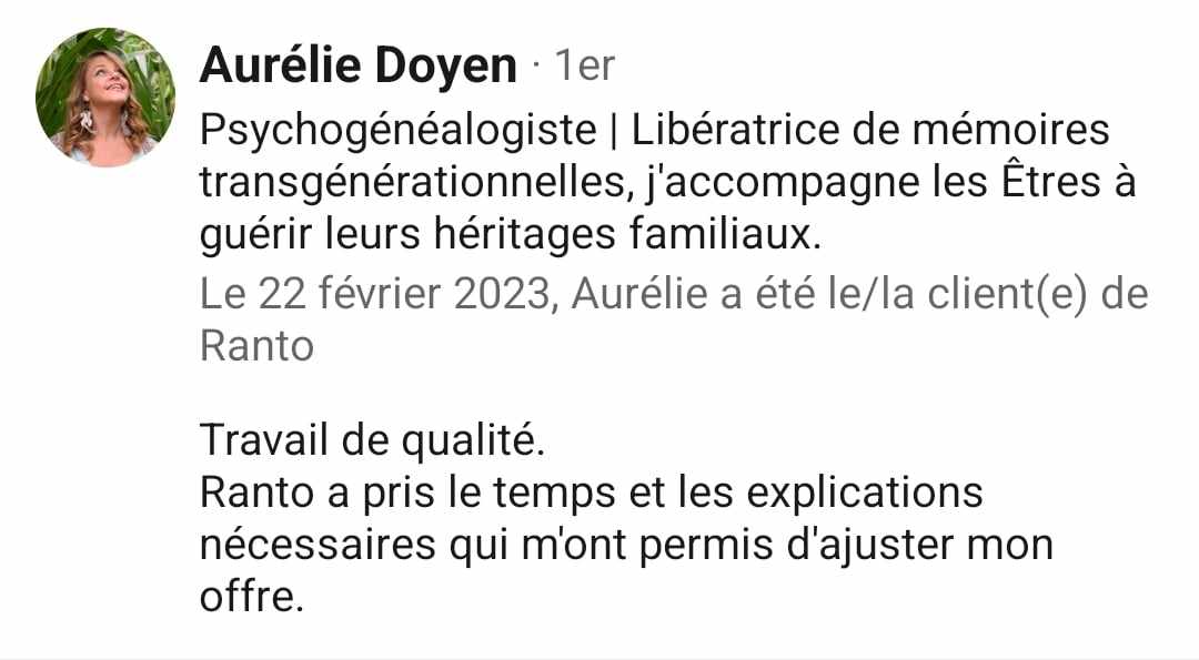 Témoignage client Steves Doupeux
