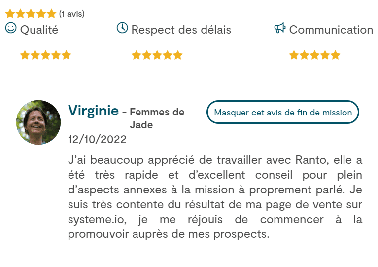 Témoignage client Steves Doupeux