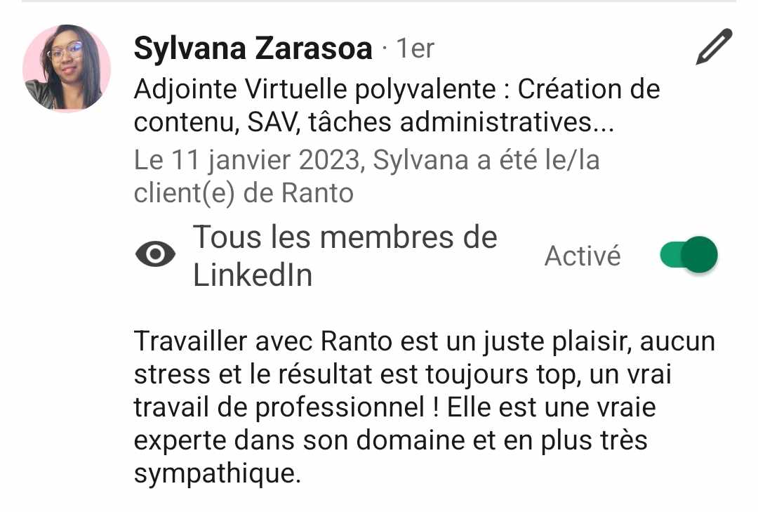 Témoignage client Steves Doupeux